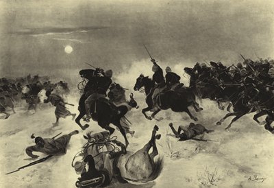 Bitva u Kassassinu, 1882 (hlubotisk) od Henri Louis Dupray