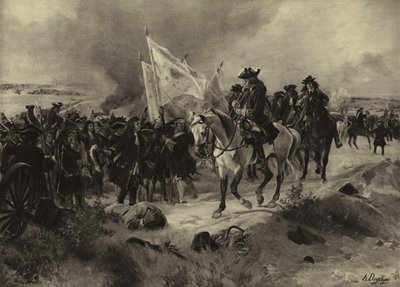 Bitva u Ramillies, 1706 (hlubotisk) od Henri Louis Dupray