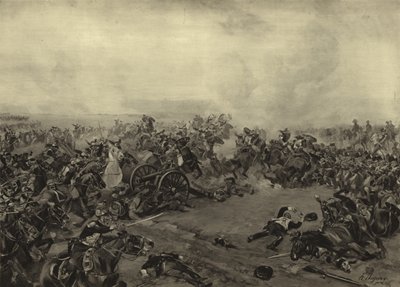 Bitva u Waterloo, 1815 (hlubotisk) od Henri Louis Dupray