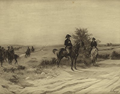 Bitva u Waterloo, 1815 (rytina) od Henri Louis Dupray