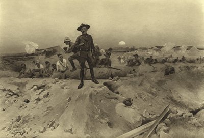 Obléhání Mafeking, 1900 (hlubotisk) od Henri Louis Dupray