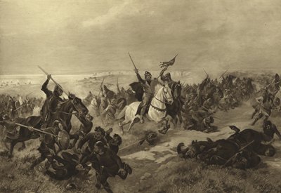 Bitva u Hastings, 1066 (hlubotisk) od Henri Louis Dupray