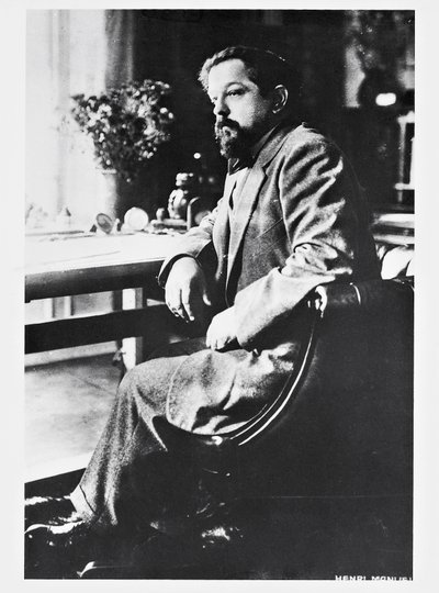 Portrét francouzského skladatele a klavíristy Clauda Debussyho (Saint-Germain-en-Laye od Henri Manuel