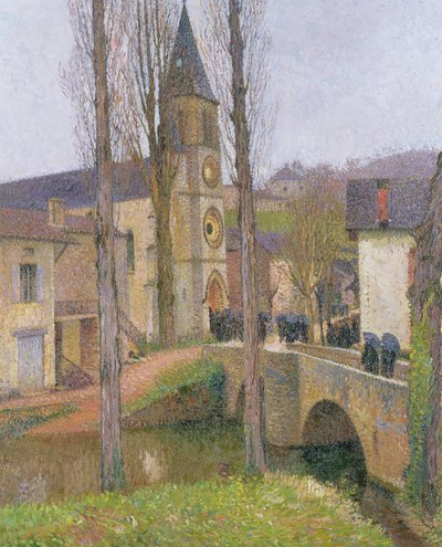 Čas na mši v Labastide du Vert od Henri Martin