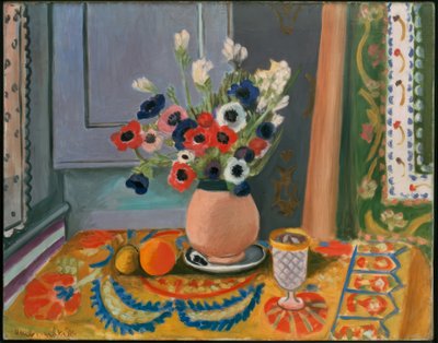 Sasanky v kameninové váze od Henri Matisse