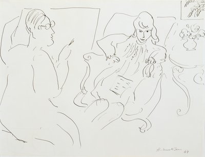 Umělec s modelem od Henri Matisse