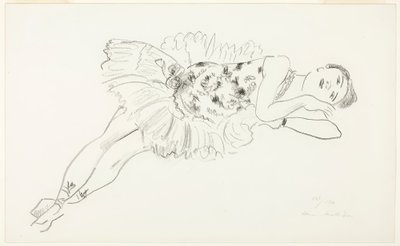 Ležící tanečnice, z knihy Deset tanečnic od Henri Matisse