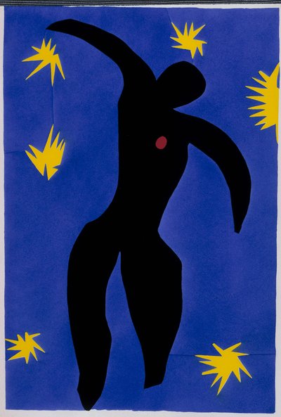 Pád Ikara. Z "Jazzu". Tabule VIII. S. 55 od Henri Matisse