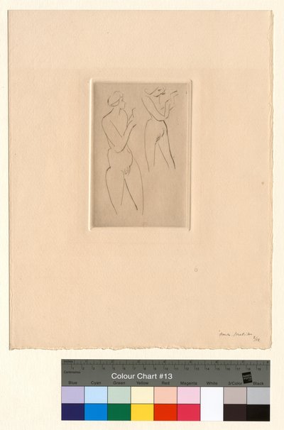 Dvě postavy – Akademie od Henri Matisse