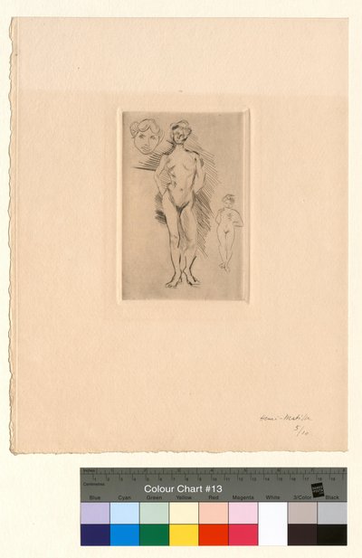 Dva akty, jedna hlava od Henri Matisse