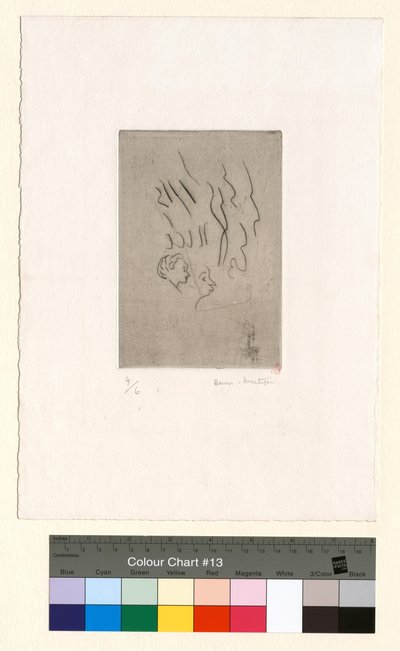 Dva malé profily (zkušební lept) od Henri Matisse
