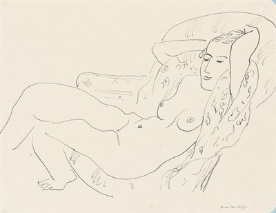 Ženský akt, zvednuté ruce od Henri Matisse