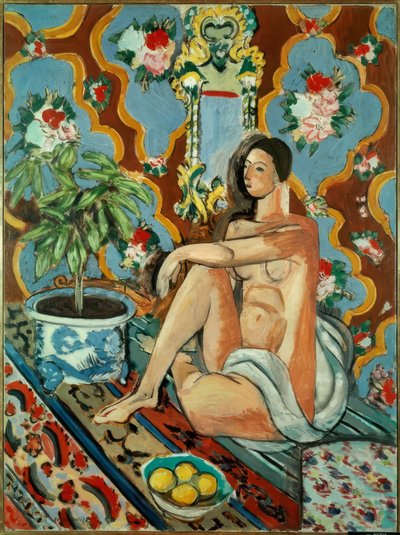 Dekorativní figury sur fond ornamental od Henri Matisse