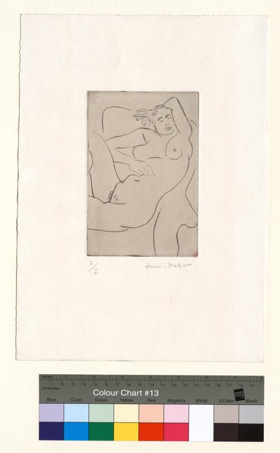 Spící postava od Henri Matisse