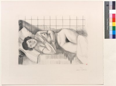 Spící postava, šál přes nohy od Henri Matisse