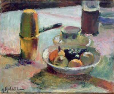 Ovoce a konvice na kávu, asi 1898 (olej na plátně) od Henri Matisse
