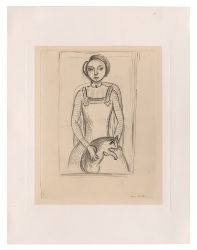 Dívka s kočkou od Henri Matisse