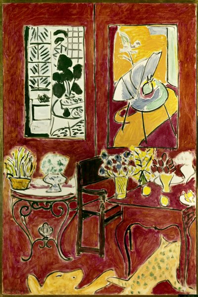 Grand interieur rouge 1948 (olej na plátně) od Henri Matisse