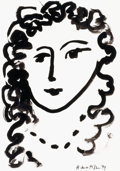 Hlava ženy od Henri Matisse