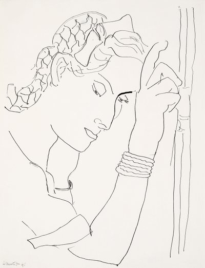Hlava ženy z profilu od Henri Matisse