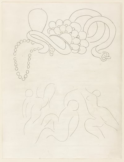Hérodiade, scéna ll, deska jedenáctá z Mallarméových Poesies od Henri Matisse