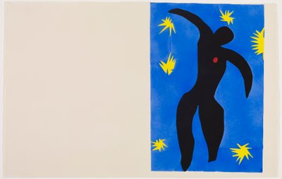 Icare, cca 1943 (pochoir tištěný barevným inkoustem na vliesovém papíře) od Henri Matisse