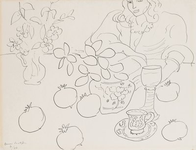 Scéna v interiéru od Henri Matisse