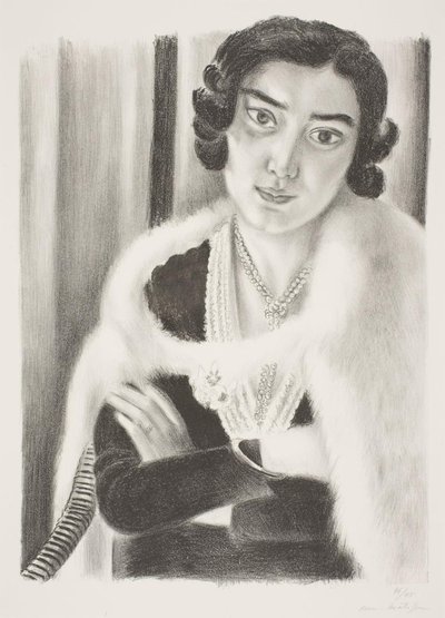 Žena v plášti z liščí kožešiny od Henri Matisse