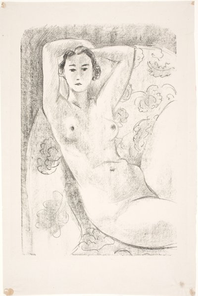 Ženská modelka, sedící v křesle od Henri Matisse