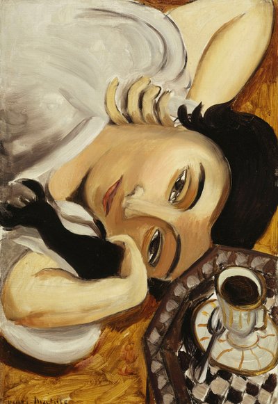 Lorette s šálkem kávy od Henri Matisse