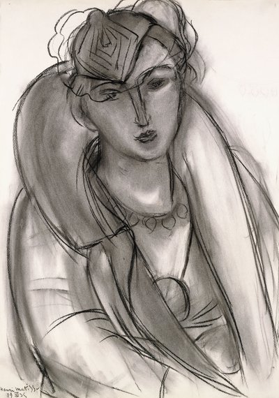 Lydia (studie k portrétu v modrém saku) od Henri Matisse