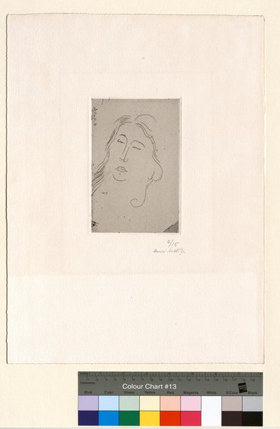 Marguerite, se zavřenýma očima od Henri Matisse