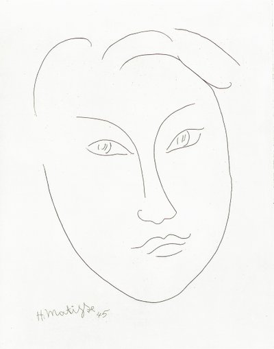 Maska mladého chlapce od Henri Matisse