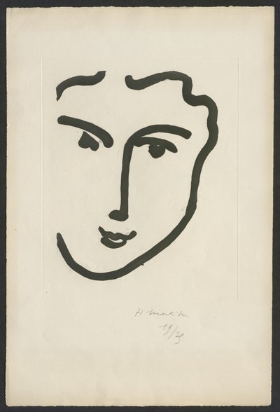 Nadia s veselým úsměvem od Henri Matisse