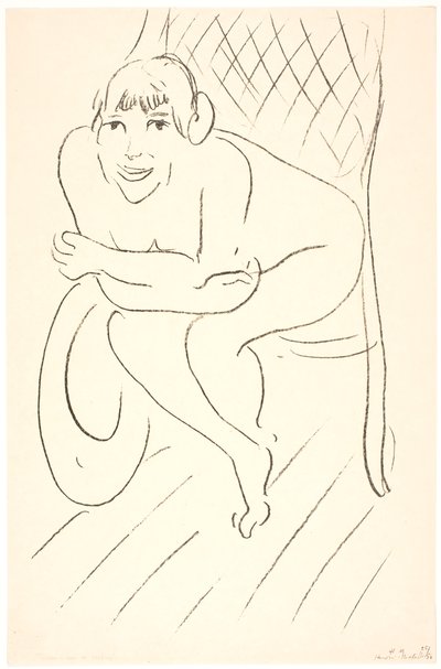Nahá žena v houpacím křesle od Henri Matisse