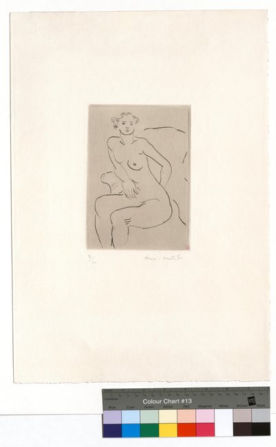 Akt v křesle, levá ruka od Henri Matisse