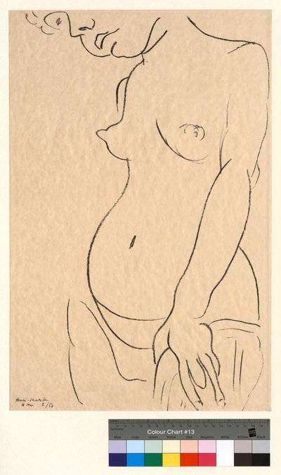 Nahý s pořezanou tváří od Henri Matisse