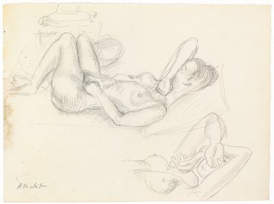 Studie aktu, zakrytý obličej od Henri Matisse
