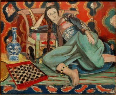 Odaliska v tureckém křesle od Henri Matisse