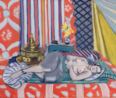 Odalisque v šedých kuliších od Henri Matisse