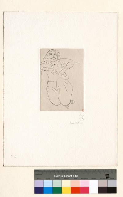 Orientální, tetování ve tvaru kříže na hrudi od Henri Matisse