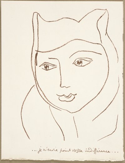 Stránka z portugalských dopisů od Henri Matisse