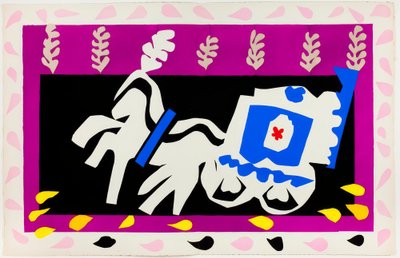 Pierrotův pohřeb, z filmu Jazz od Henri Matisse