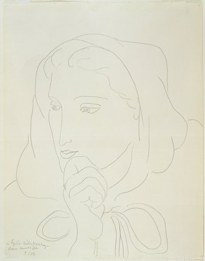 Portrét ženy v kapuci od Henri Matisse