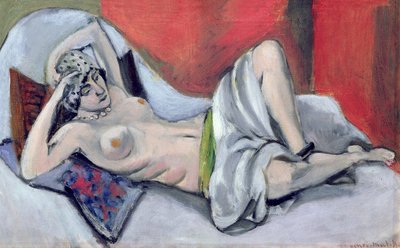 Ležící akt s drapérií, asi 1923-24 (olej na plátně) od Henri Matisse