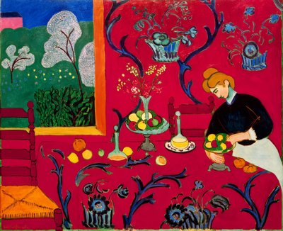 Červený pokoj (Harmonie v červené barvě) od Henri Matisse