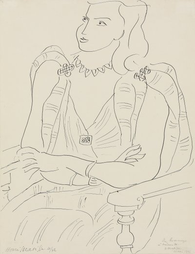 Sedící žena od Henri Matisse