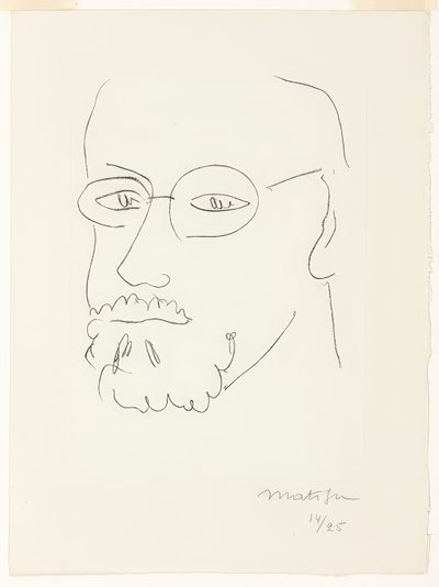 Autoportrét, pohled ze tří čtvrtin od Henri Matisse