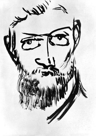 Autoportrét, Henri Matisse (1869-1954), kolem roku 1900 (kresba) od Henri Matisse