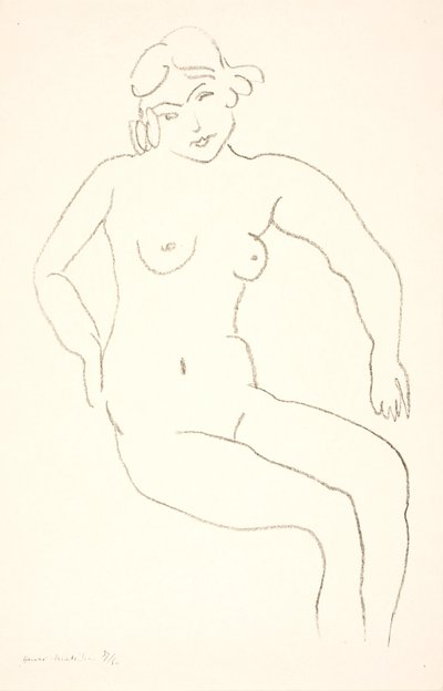 Sedící ženský akt od Henri Matisse